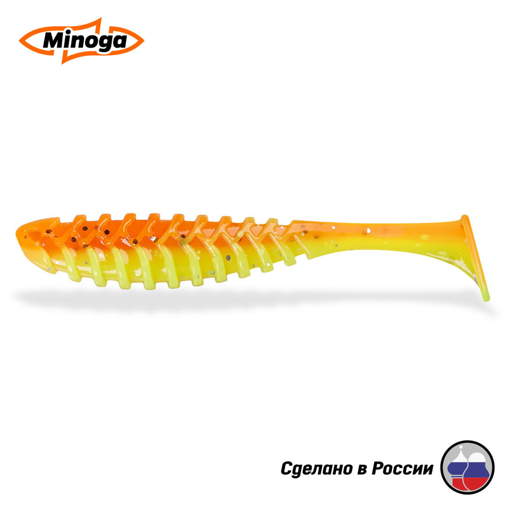 Силиконовая приманка "Minoga" COOPER 4,0"(4шт) 100мм, 6,1гр, цвет 324