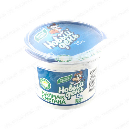 Сметана Новый день 15% 200 гр