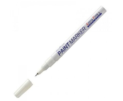 Маркер-краска MunHwa Extra Fine Paint Marker (1мм, белый, нитро-основа) (EXPM-05), 12шт.