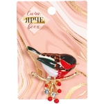 Брошь «GOLD Podarok», Снегирь, цвет как на фото, 3.5*4см (символ Надежды)