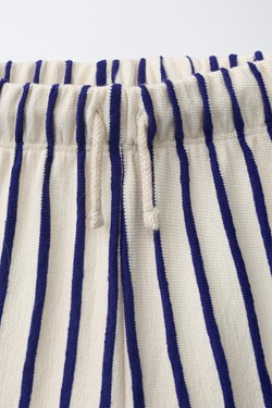 ZARA КОМПЛЕКТ ДЖОГГЕРЫ, ФУТБОЛКА И ШОРТЫ С ДИНОЗАВРОМ, СИНИЙ/БЕЛЫЙ