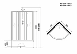 Душевая кабина Niagara Classic 90x90 NG-2308-14BKT без гидромассажа