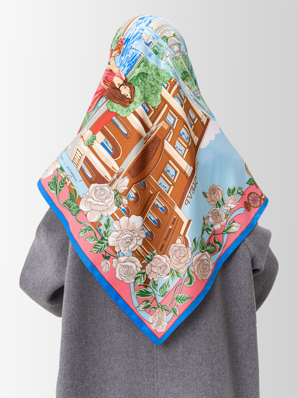 Платок «Первая скрипка весны» с подарочным экземпляром одноименной книги Анны Ревякиной