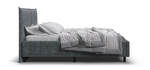Лео Кровать 160*200 Шенилл Смарт серый