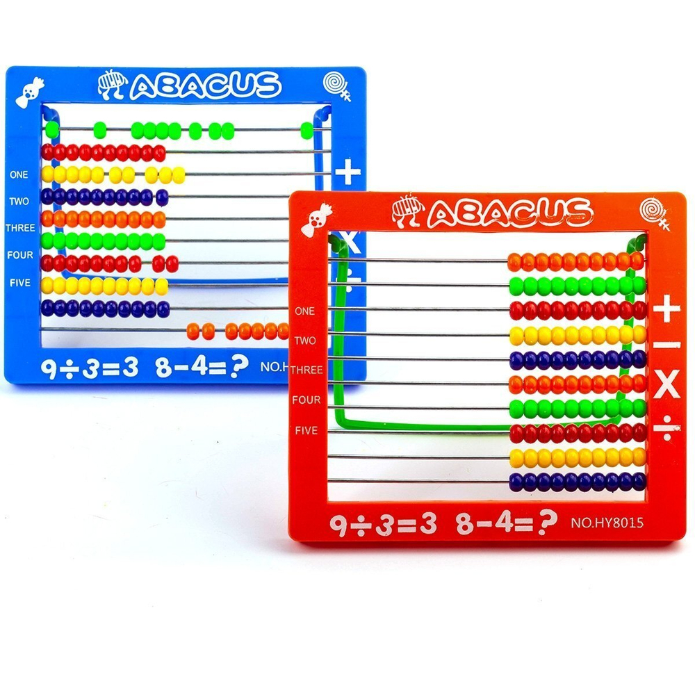 Счеты, Alingar, пластик, с подставкой, 10 десятков, 19 см х 16,5 см