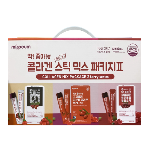 Mippeum Dak Joa Collagen Jelly Stick Mix Package Berry 45g