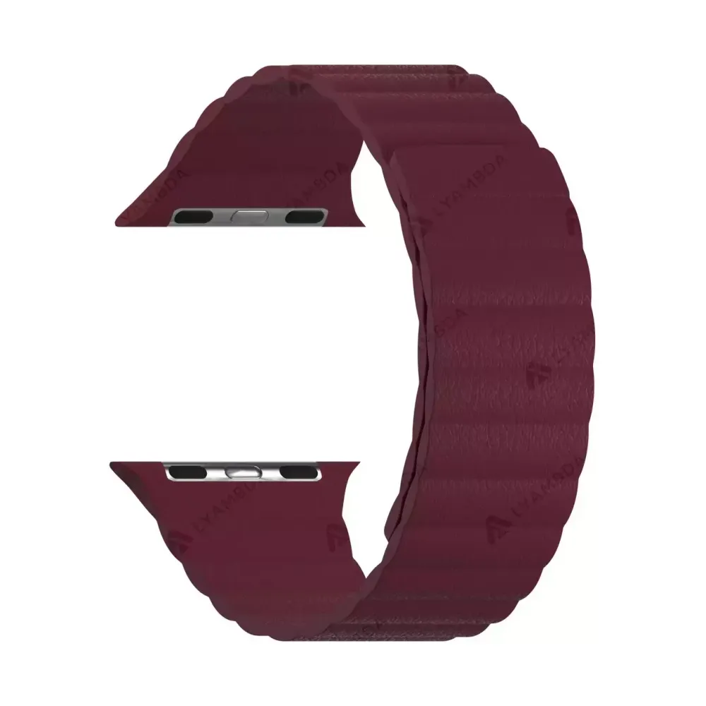 Ремешок Apple Watch 40мм,кожаный,Red wine