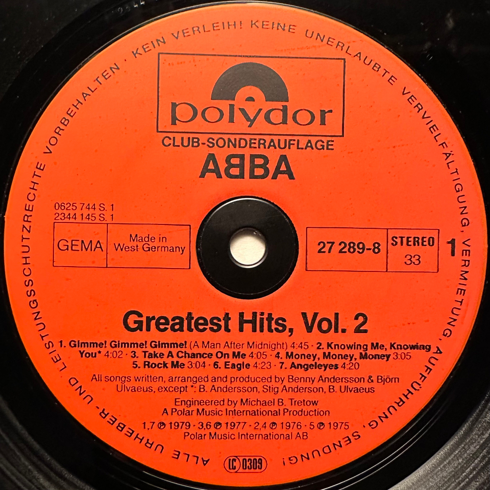 ABBA - Greatest Hits Vol. 2 (Германия 1979г.)
