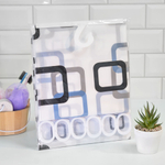 Штора для ванной 180*180см, PEVA