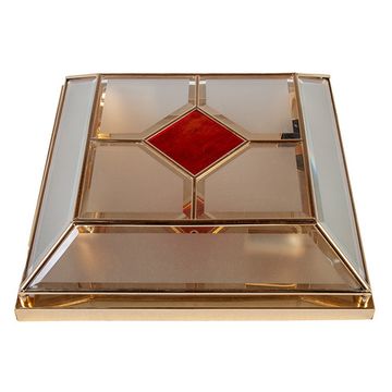 Люстра CREMASCO 1058/4PL-B Satinato+R.ROSSO GOLD