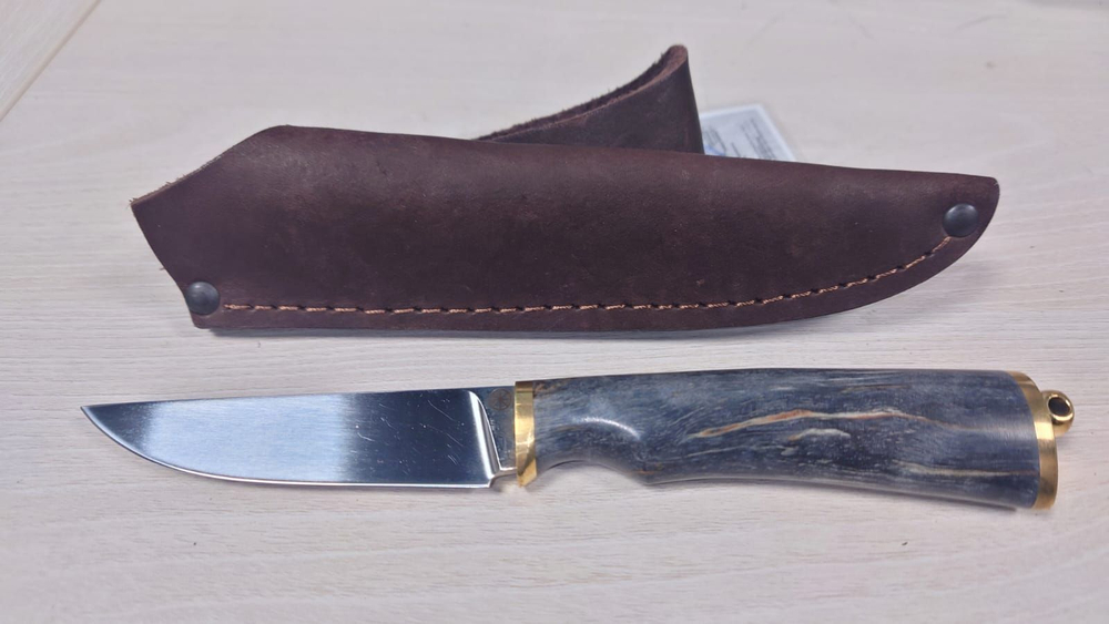 Нож «Лунек», 95х18, стаб карелка