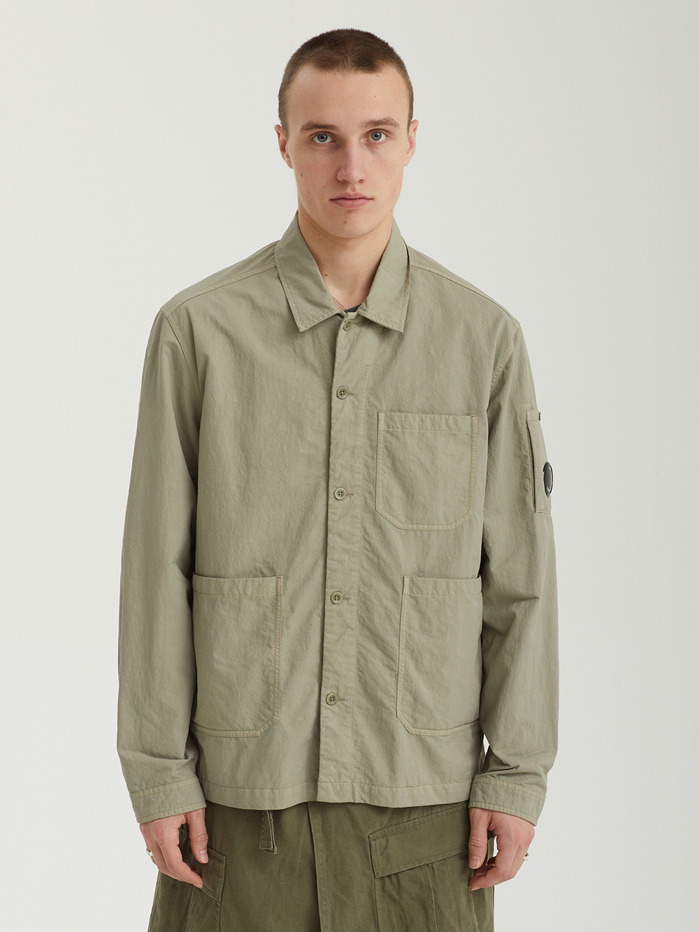 Мужская Рубашка In Diagonal Flatt Nylon