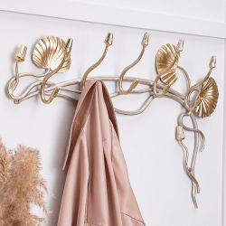 Вешалка настенная «Нимфея» (с 5-ю крючками) Айвори