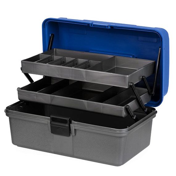 Ящик рыболова двухполочный синий (T-HS-FB2-B) Helios