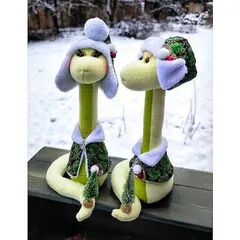 Игрушка ручной работы «Змейки» / 27 - 30см