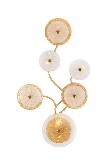 W2895A/7 SPRAY PAINT BRASS+CLEAR+AMBER (1) Настенный светильник  NW