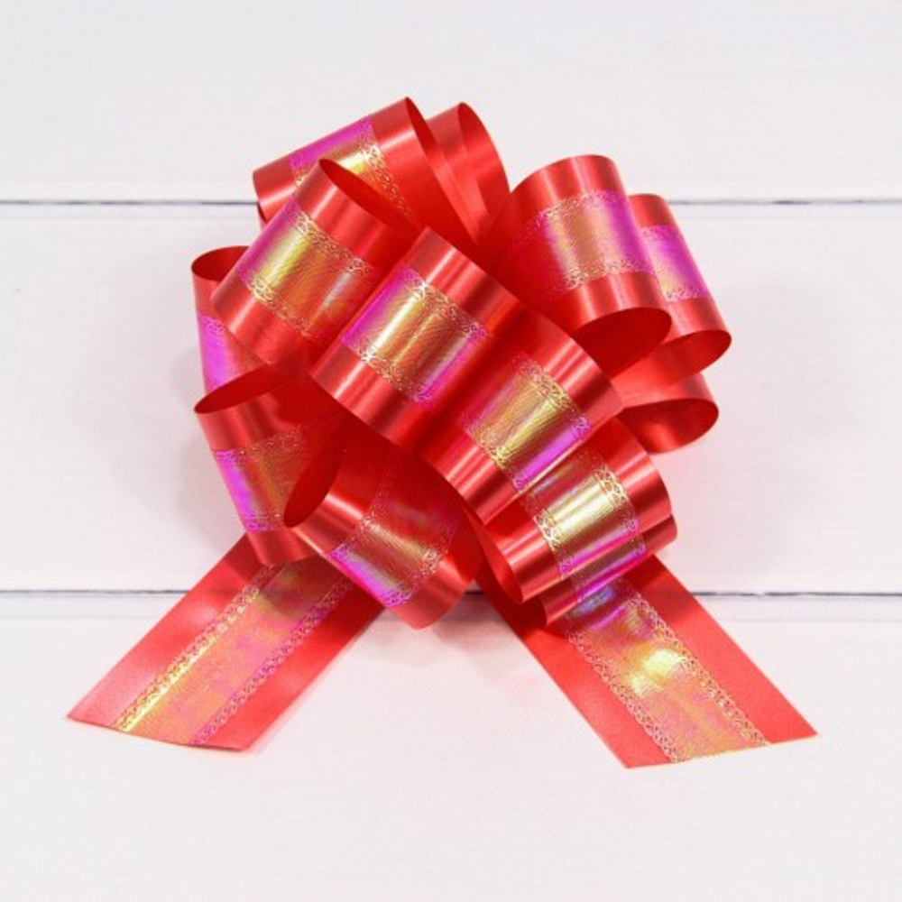 Бант Шар 5см Набор 5 шт с перламутровой лентой (Микс)