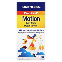 Enzymedica Magnesium Motion 60-120 капсул, Магний Малат и Глицинат
