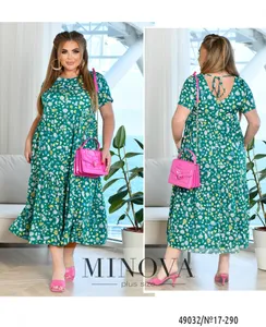 Платье 17-290-зеленый Minova