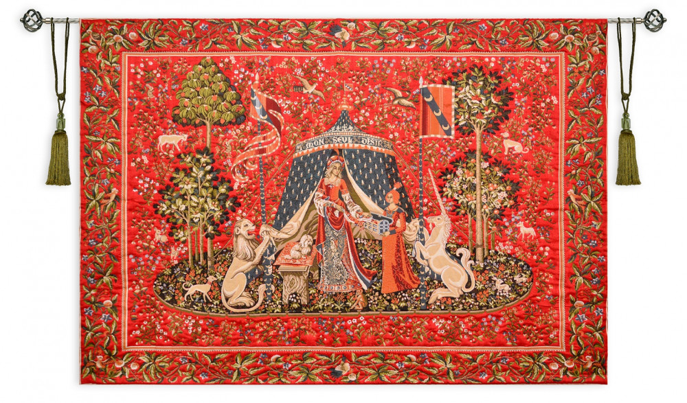 Гобеленовое панно Дама с единорогом 136х190 см