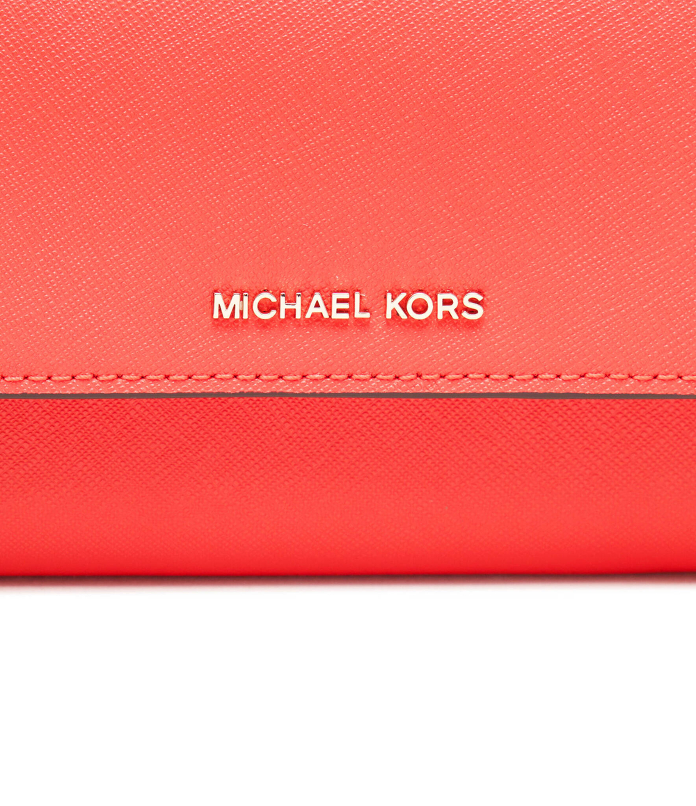 Кожаный клатч Michael Kors - лососевый(32S4GJ6C9L)