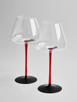 Набор бокалов для вина на длинной ножке 2 шт
