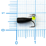 Мормышка Владимирская 544 "Чертик Рязанский с отверстием без коронки", 3мм, 0.6гр (15шт/уп)