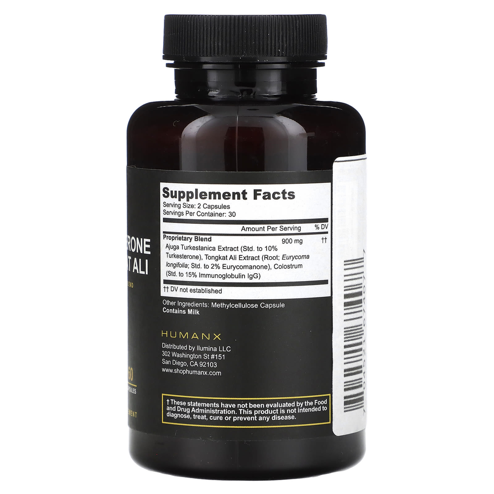 Humanx, туркестерон и эврикома длиннолистая, 60 капсул