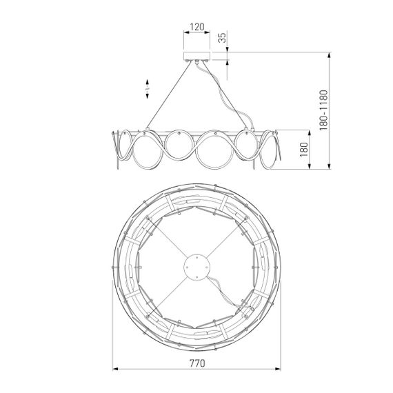 Подвесная люстра Bogates Galicia 353/8 Smart