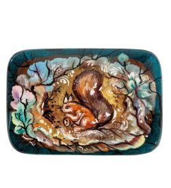 Народные промыслы ШК-30/ 01 Шкатулка «Белочка» 8,0,х5,5 Рыбакова О.