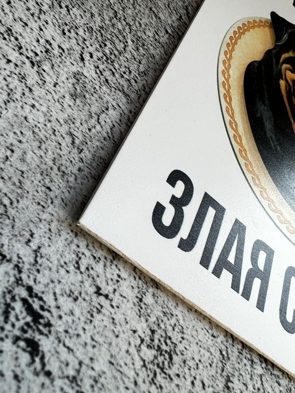 Табличка на дом Осторожно злая собака