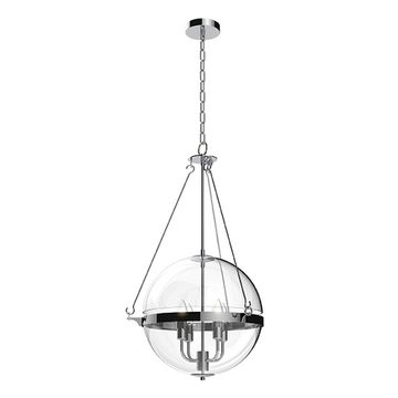 Подвесной светильник 816044 хром/прозрачный Modena Lightstar