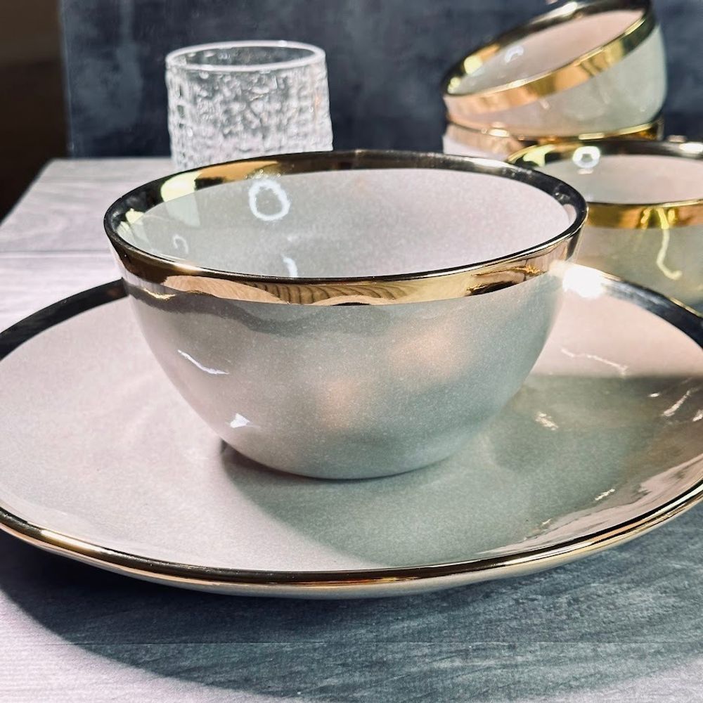 Lenardi 102-130 Салатник 15см STONE в под.уп.(х24)Фарфор