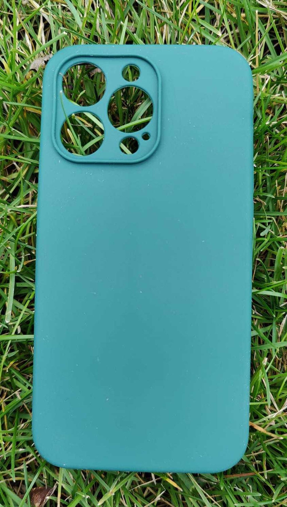 Чехол Silicone Cese на iPhone 12 Pro (Sea blue) без логотипа