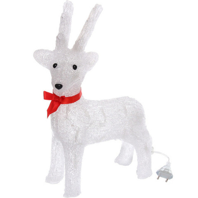 Фигура светодиодная «Олененок» 24*17*37 см, 30 лампы LED, (авторежим), 220V, Белый