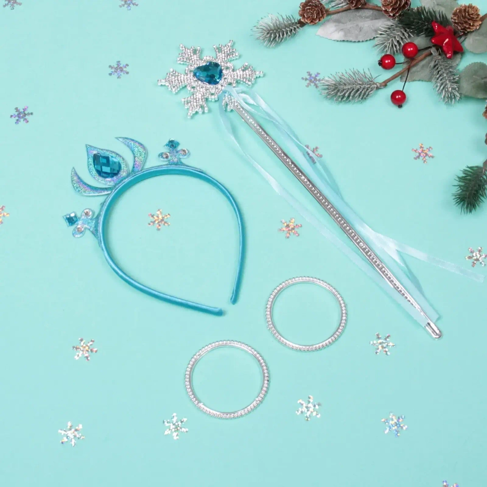 Набор карнавальный «Очаровательная зима» (ободок,палочка, браслет), микс цветов