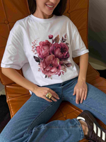 Футболка оверсайз с принтом длинная15