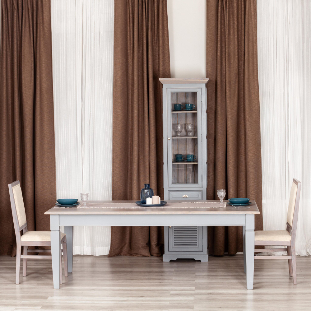 Стол обеденный Secret De Maison BRIGHTON ( mod.DA-2162 ) дерево акации/МДФ, 210х100х78 см, Antique grey/grey wash