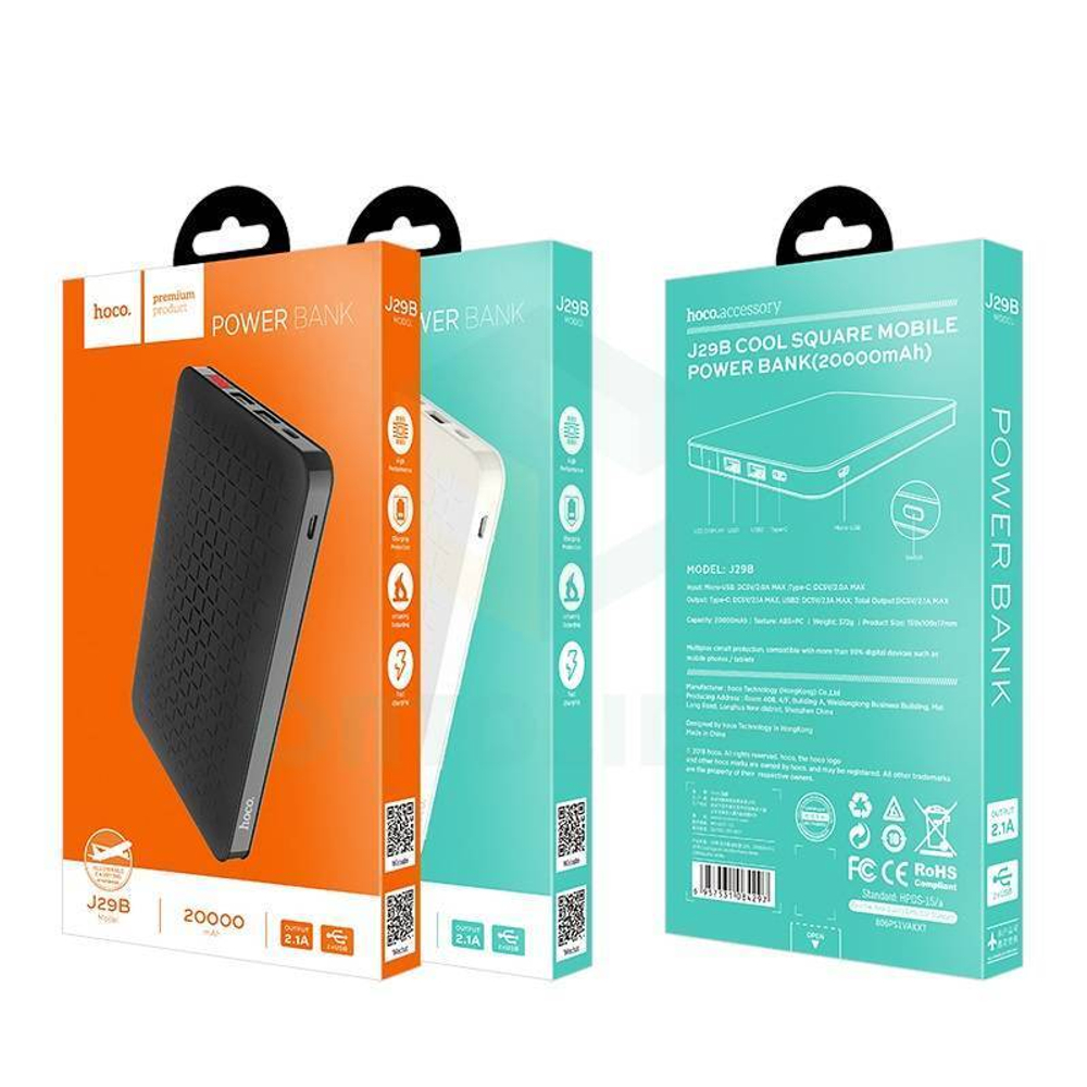 Power Bank 20000mAh, Hoco J29B, черный