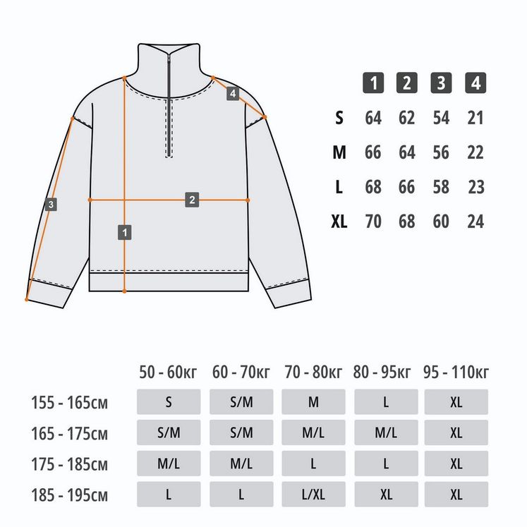 Cвитшот UNIFORM Half-zip Heavy THEUNIFORM, коричневый