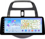 Магнитола для Chevrolet Spark M300 2009-2022, Ravon R2 (рамка глянцевая) - FarCar монитор 12.3" 2K QLED на Android 14, TS10, CarPlay, 4G SIM-слот