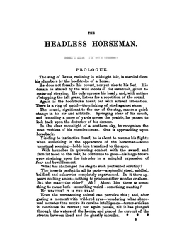 The Headless Horseman. A Strange Tale of Texas | Reid Mayne