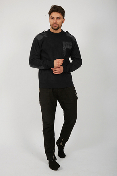 Свитер (джемпер) форменный усиленный, черный