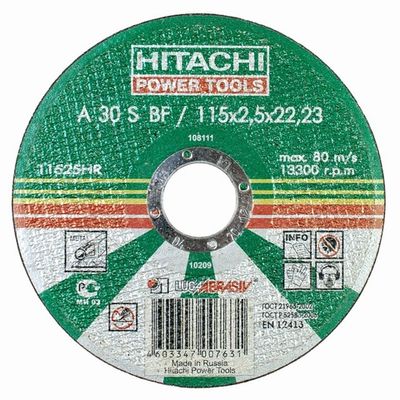 Диск абразивный Hitachi 115*2.5*22 металл