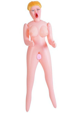 Большегрудая блондинка с реалистичной вагиной Dolls X (3 отверстия) (Цвет: светлокожая)