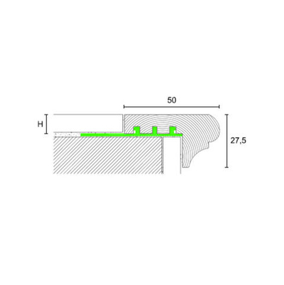 Профили для защиты ступеней Profilpas Серфикс Простеп Вуд SWA PROSTEP WOOD SWA/10