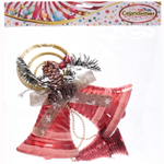 Украшение новогоднее «Сияние колоколов» 43*25 см, Красный/Белый