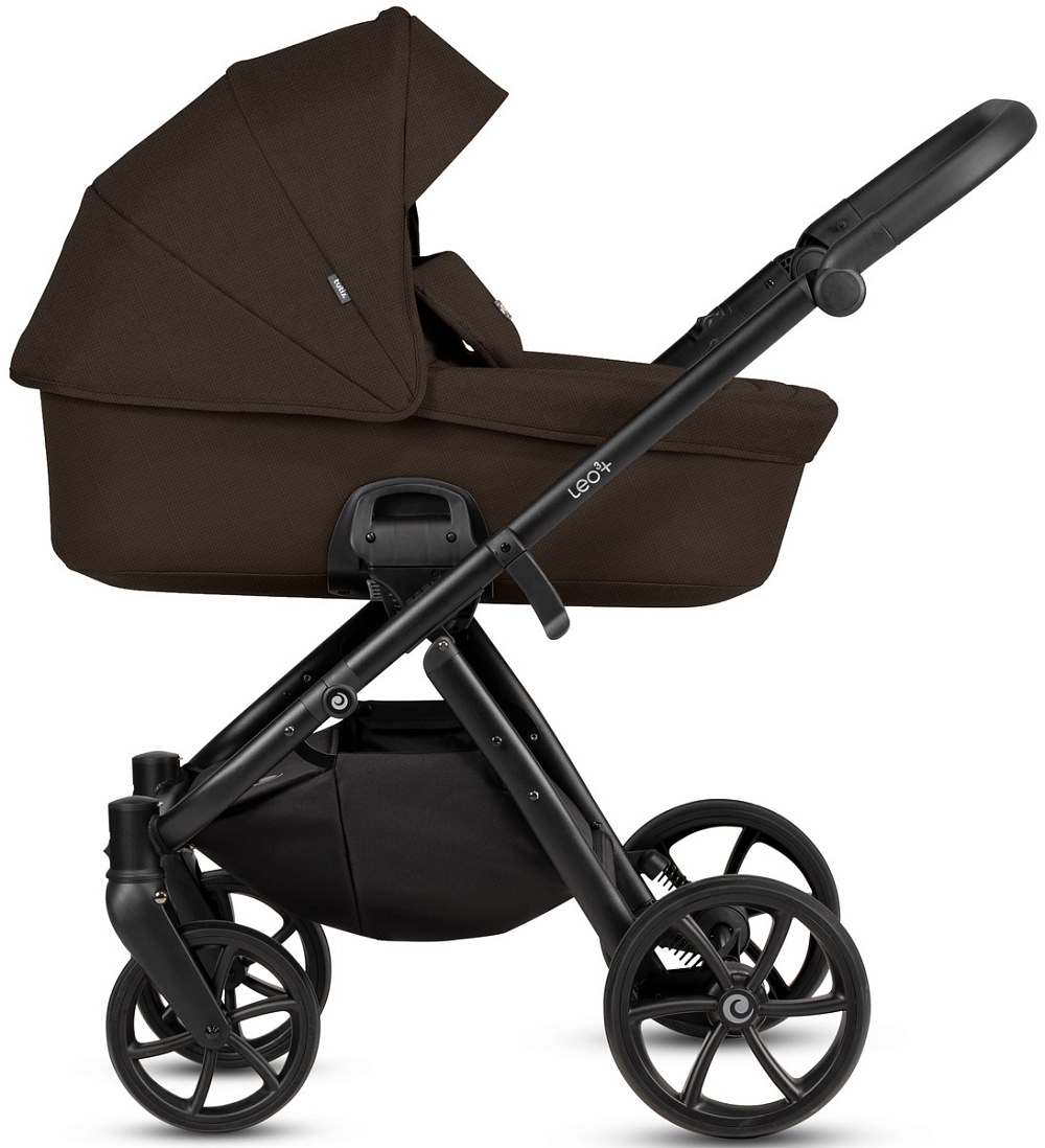 Детская коляска Tutis Leo 3 Plus 3 в 1 с автокреслом Beno Black 1582203 Brown