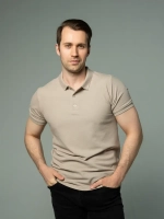 Футболка поло с коротким рукавом хлопок