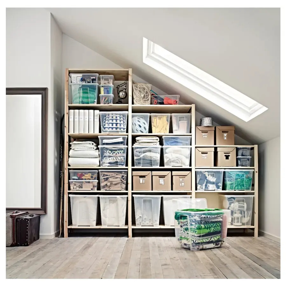 Стойка - IVAR IKEA/ ИВАР ИКЕА, 124х50 см, под беелный дуб
